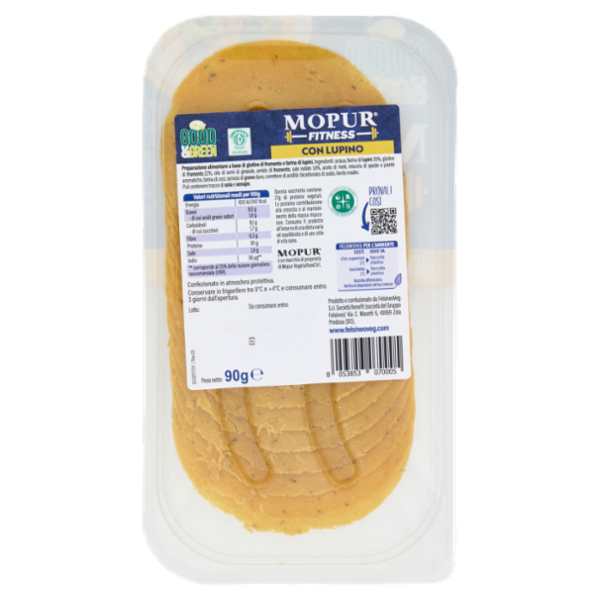 Good & Green Mopur Fitness Affettato 100% Vegetale con Lupino 90 g