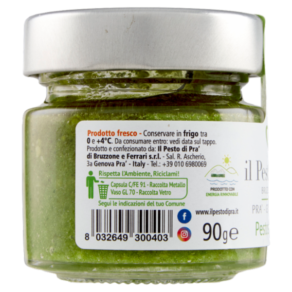 il Pesto di Pra' Pesto senza aglio 90 g