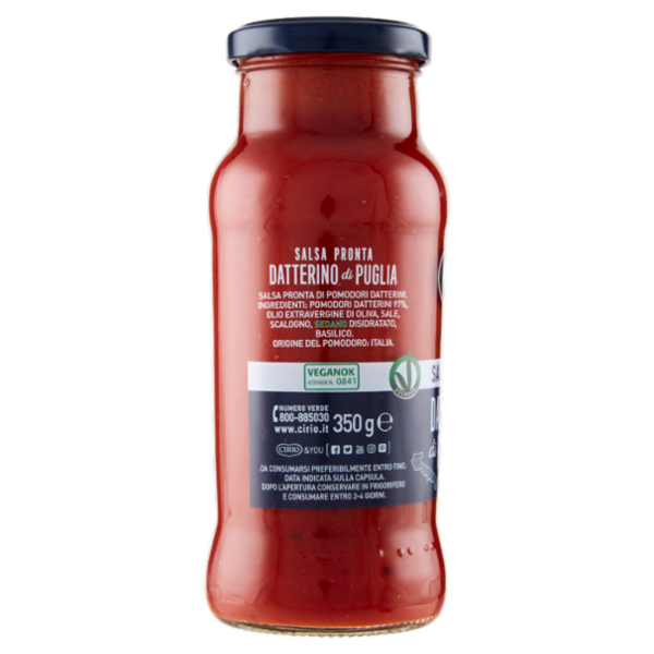 Cirio Le Selezioni Salsa Pronta Datterino di Puglia 350 g