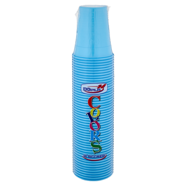 DOpla Colors Bicchieri 200ml Azzurro 50 pz