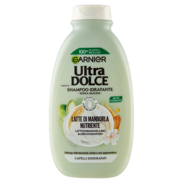 Garnier Ultra Dolce lo Shampoo Idratante Latte di Mandorla Nutriente 300 ml