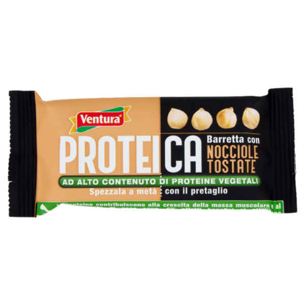Ventura Proteica Barretta con Nocciole Tostate 50 g
