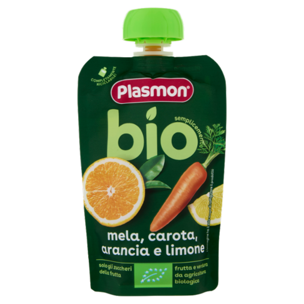 Plasmon semplicemente bio mela, carota, arancia e limone 100 g