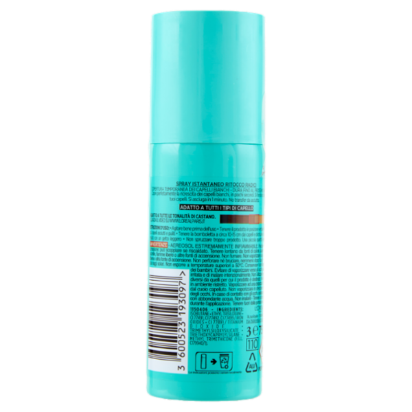 L'Oréal Paris Ritocco Perfetto Spray Istantaneo Ritocco Radici, i Castani, 75 ml