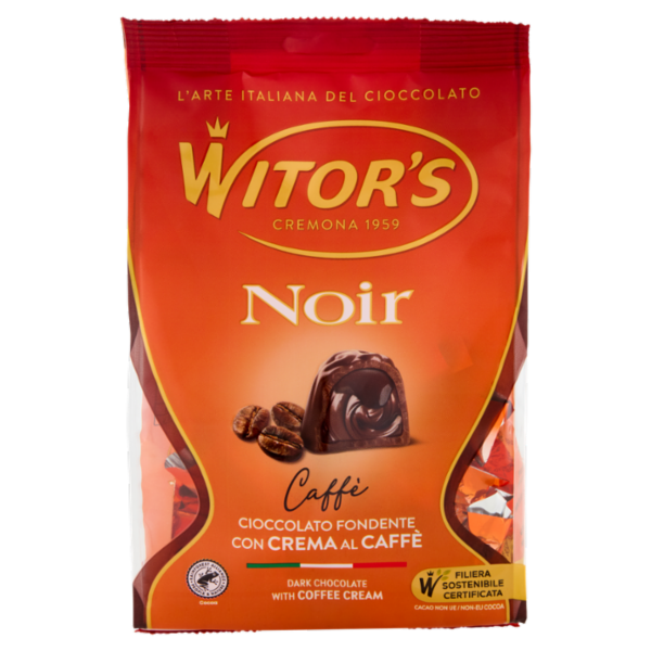Witor's Noir Caffè Cioccolato Fondente con Crema al Caffè 200 g
