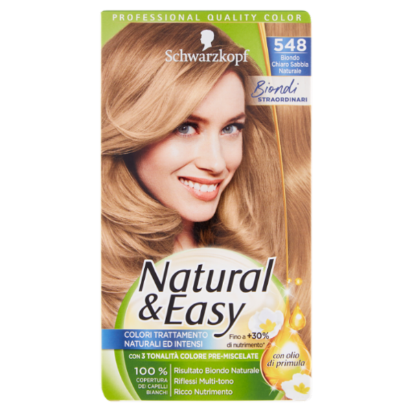 Schwarzkopf Natural&Easy Biondi Straordinari 548 Biondo Chiaro Sabbia Naturale