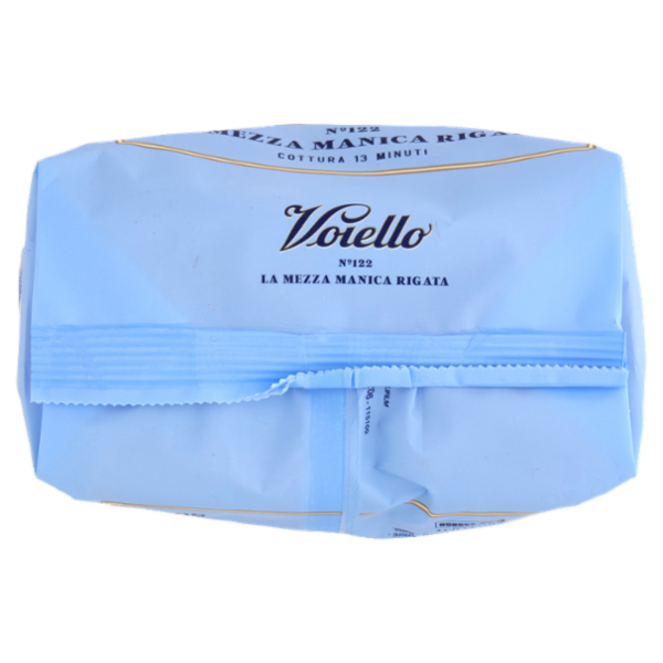 Voiello Pasta La Mezza Manica Rigata N°122 grani 100% italiani Trafilata bronzo 500g