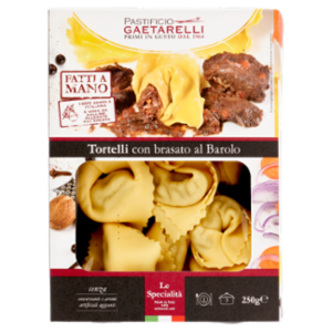 Pastificio Gaetarelli Le Specialità Tortelli Con Brasato Al Barolo 250 g