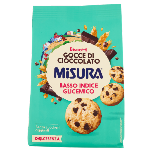 Misura Dolcesenza Biscotti Gocce di Cioccolato 200 g