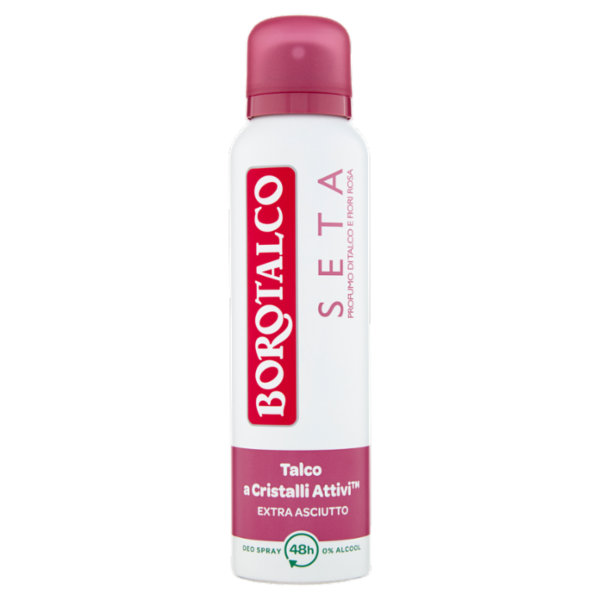 Borotalco Seta Profumo di Talco e Fiori Rosa Deo Spray 150 ml