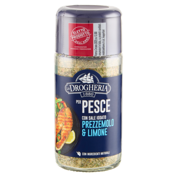 La Drogheria 1880 per Pesce con Sale Iodato Prezzemolo & Limone 85 g