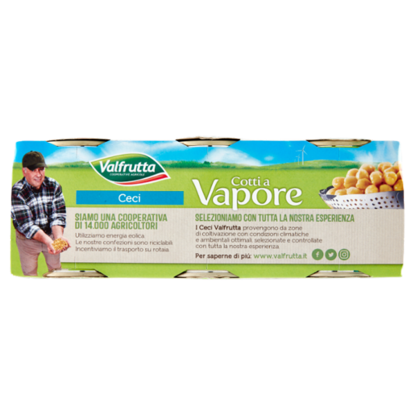 Valfrutta Cotti a Vapore Ceci 3 x 150 g