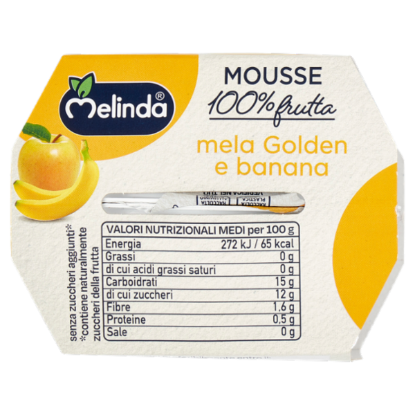 Melinda Mousse mela Golden e banana 2 x 100 g