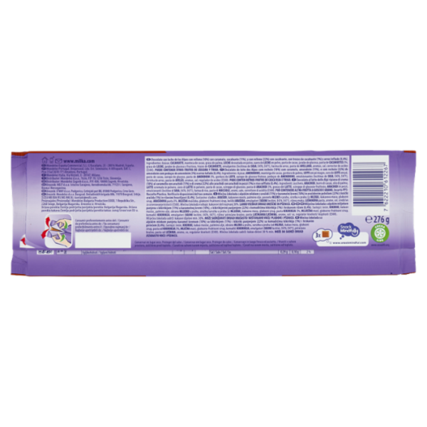 Milka Mmmax, maxi tavoletta di cioccolato al latte 100% alpino con arachidi e caramello - 276g