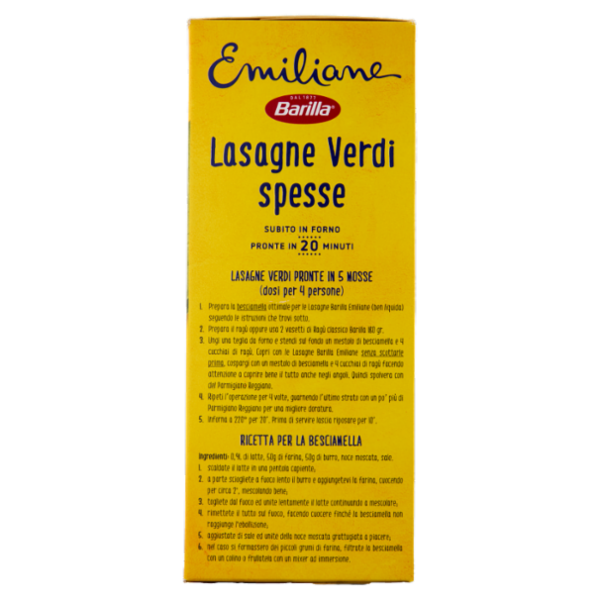 Barilla Emiliane Lasagne Verdi Pasta all'Uovo 500 g