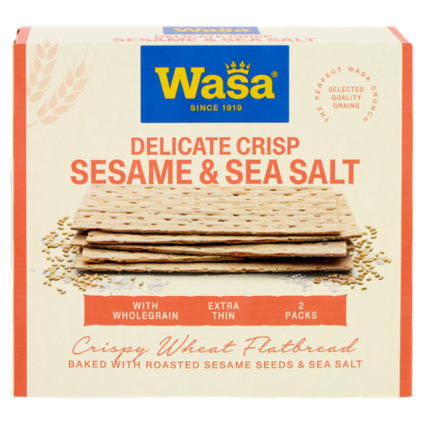 Wasa Delicate Crisp Sesame & Sea Salt 190 g