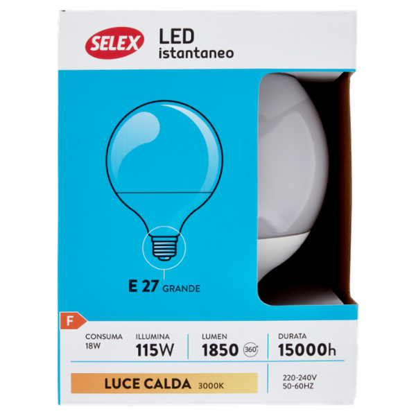 Selex Lampadina Led SMD Sfera E27 18W