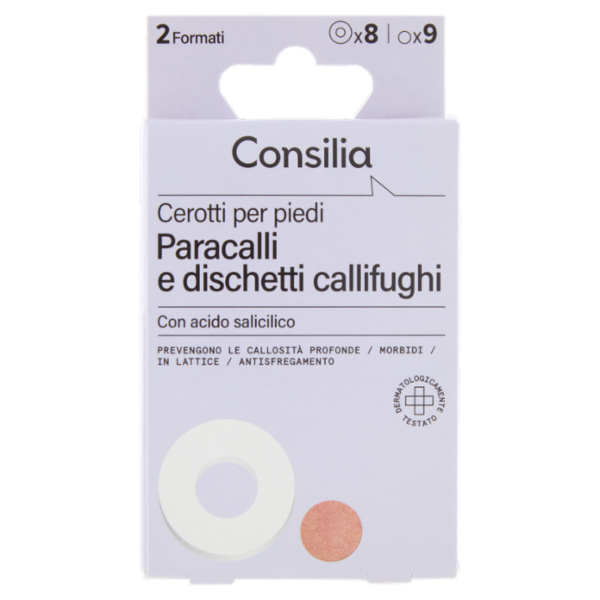 Consilia 8 Cerotti Paracalli e 9 Dischetti Callifughi 2 Formati