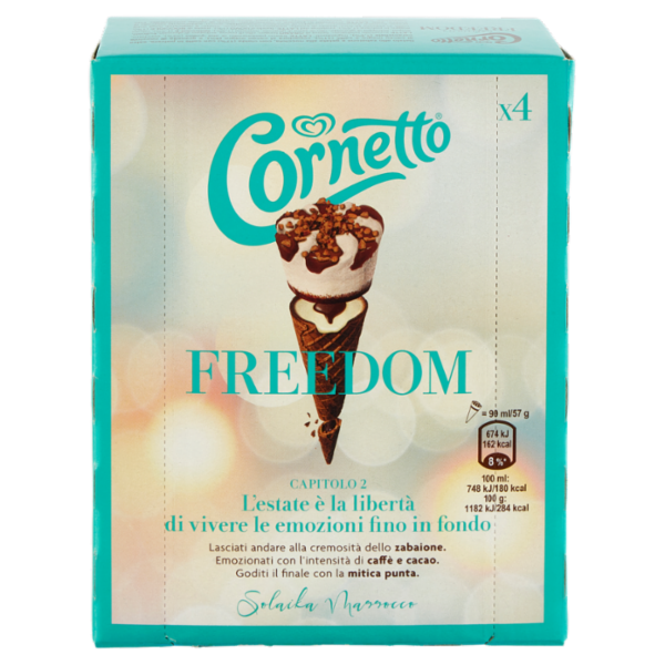 Cornetto Algida Freedom Solaika Marrocco 4 x 57 g