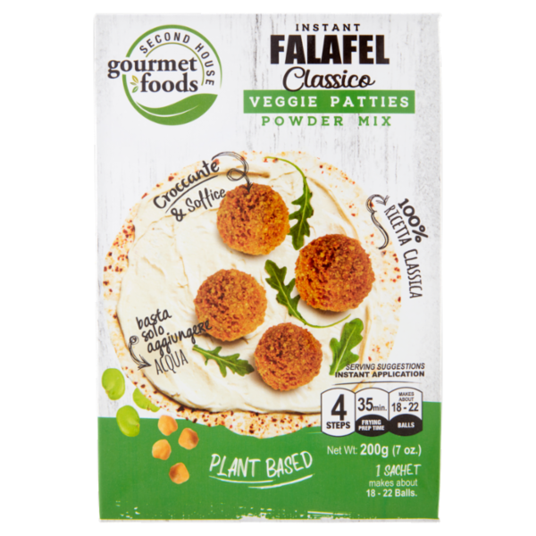 Second House gourmet foods Instant Falafel Classico Veggie Patties Powder Mix 200 g