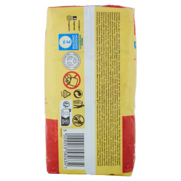 Huggies unistar Pannolini 3 4-9 Kg 18 pz