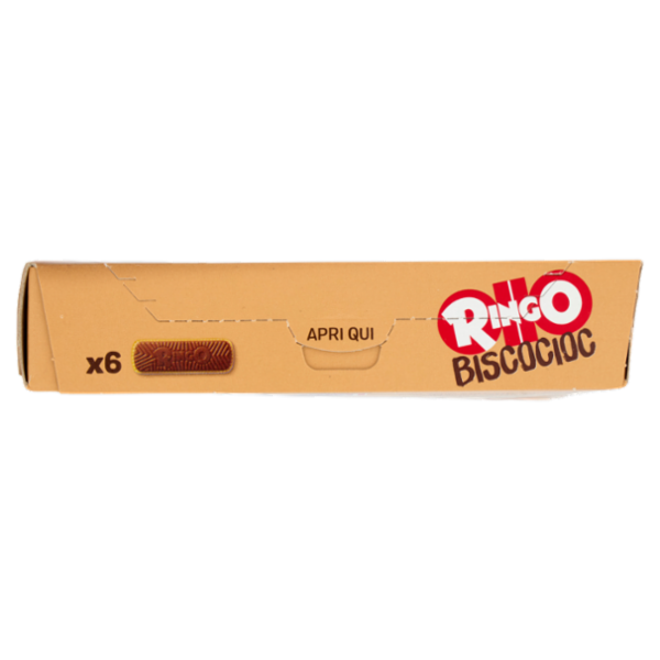 Ringo Snack Biscocioc con Nocciole 100% Italiane e Cereali Croccanti 6 porzioni 162g