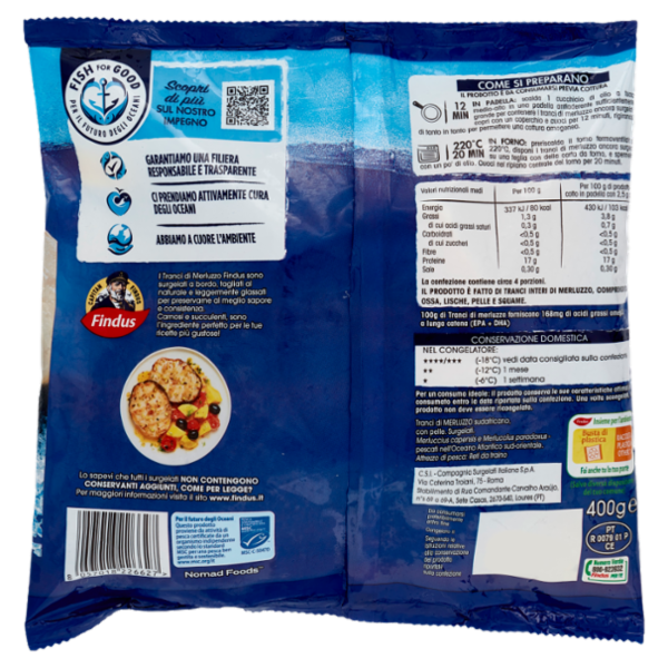 Capitan Findus Tranci di Merluzzo 400 g