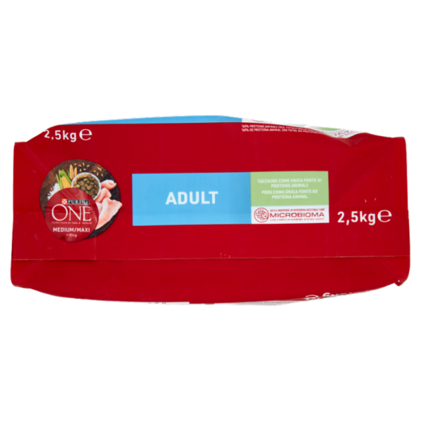 PURINA ONE Medium/Maxi Monoprotein Adult Tacchino 2,5 kg