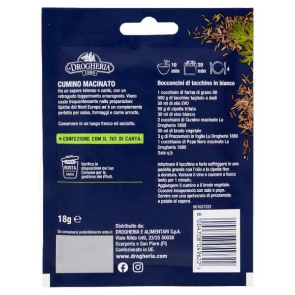 La Drogheria 1880 Cumino Macinato 18 g