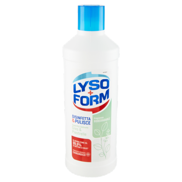 Lysoform Protezione Disinfetta & Pulisce Superfici Delicate Gres & Piastrelle 1100 ml