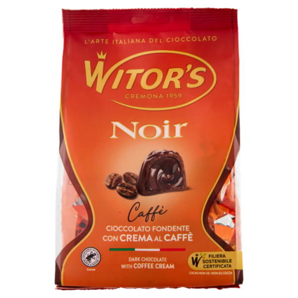 Witor's Noir Caffè Cioccolato Fondente con Crema al Caffè 200 g