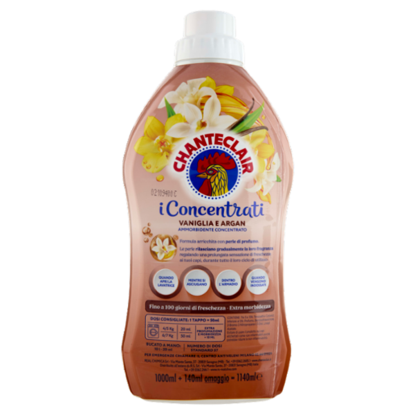 Chanteclair i Concentrati Vaniglia e Argan Ammorbidente Concentrato 1140 ml