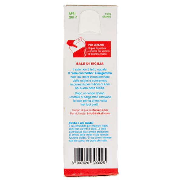 sale di Sicilia Uno Due Sale Iodato Fino 500 g