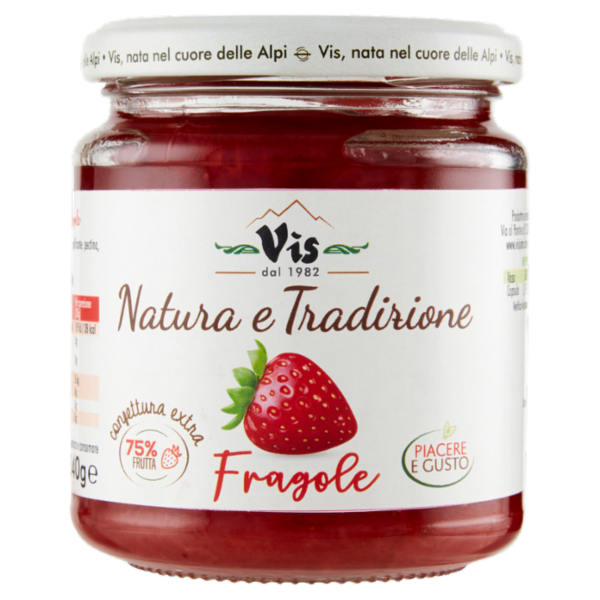 Vis Natura e Tradizione confettura extra Fragole 340 g