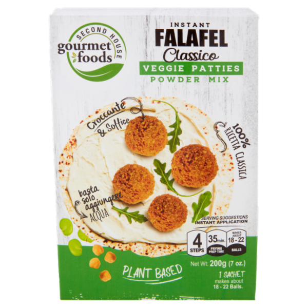 Second House gourmet foods Instant Falafel Classico Veggie Patties Powder Mix 200 g