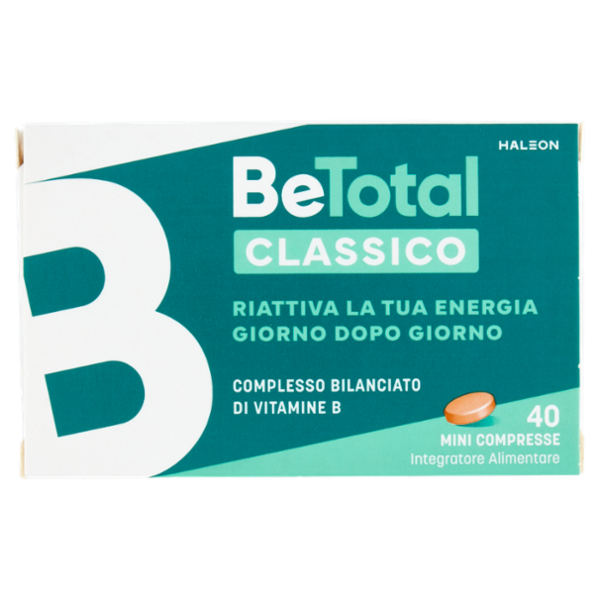BeTotal Vitamina B, B6 Integratore per Riattivare l' Energia e Ridurre la Stanchezza 40 cpr14,4 g