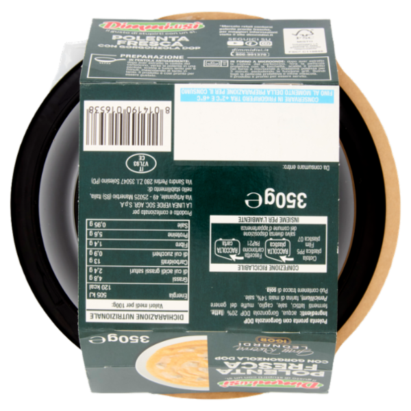 DimmidiSì Polenta Fresca con Gorgonzola DOP 350 g