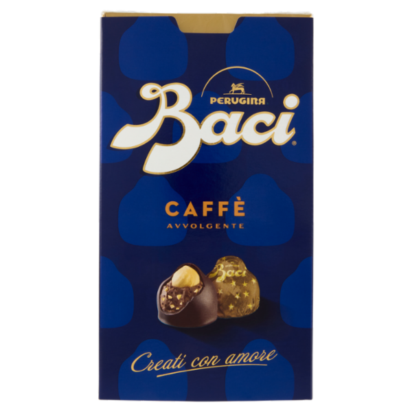 BACI PERUGINA Caffè Cioccolatini Fondenti ripieni al Gianduia Scatola 200g