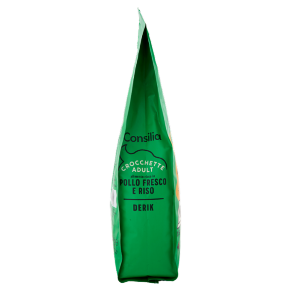 Consilia Derik Cane Adulto di Taglia Piccola Crocchette con Pollo Fresco e Riso 1,5 kg