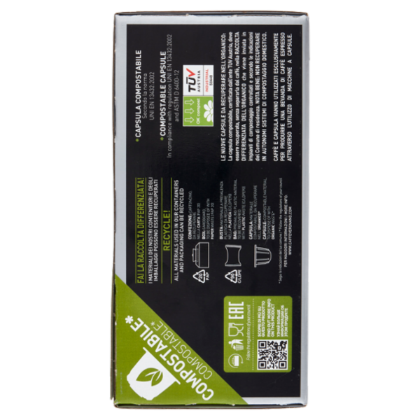 Caffè Vergnano 1882 Èspresso1882 Intenso Compostabile** Capsule Compatibili Nespresso* 50 x 5 g