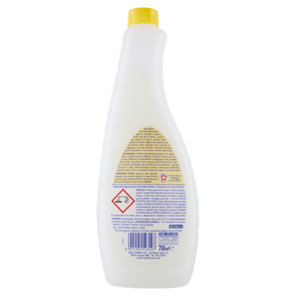 Chanteclair Sgrassatore Universale Profumo di Limone Ricarica 700 ml