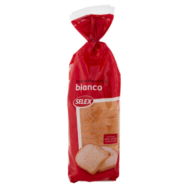 Selex Pane Morbido Bianco a Fette 400 g