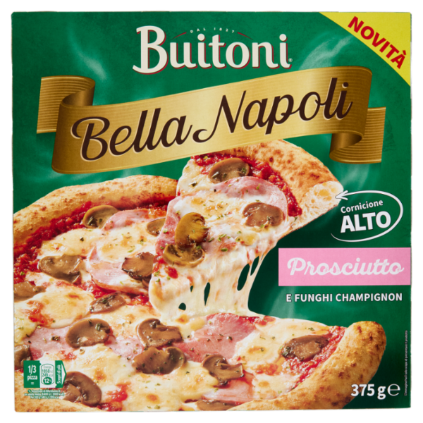 Buitoni Bella Napoli Prosciutto & Funghi Pizza surgelata 375 g