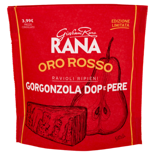 Giovanni Rana Oro Rosso Ravioli Ripieni Gorgonzola DOP e Pere 250 g