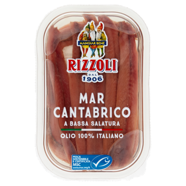 Rizzoli Filetti di Alici del Mar Cantabrico a Bassa Salatura 70 g