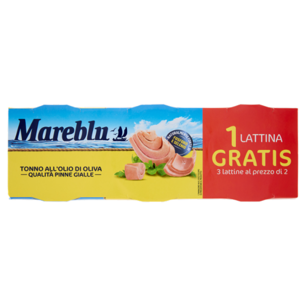 Mareblu Tonno all'Olio di Oliva 3 x 105 g