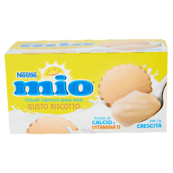 NESTLÉ MIO Yogurt Cremoso Senza Pezzi Gusto Biscotto 2x125g