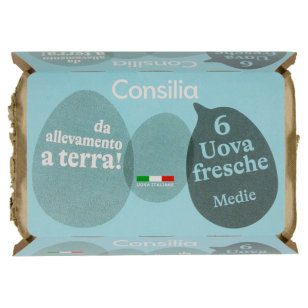 Consilia 6 Uova Fresche Medie da Allevamento a Terra