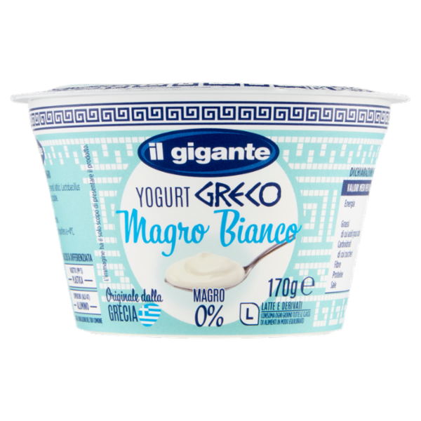 IL GIGANTE Yogurt Greco Magro Bianco 170 g
