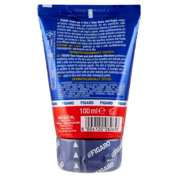 Figaro Uomo Crema Viso Dopo Barba Antirughe 100 ml